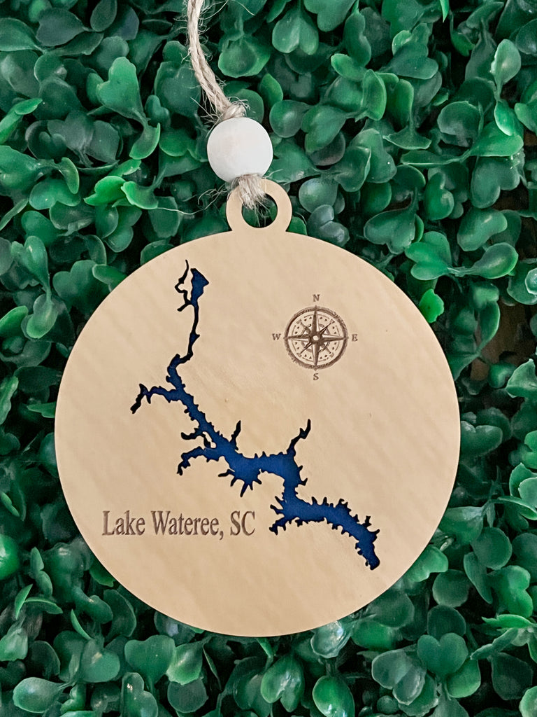 Lake Wateree SC Christmas Ornament