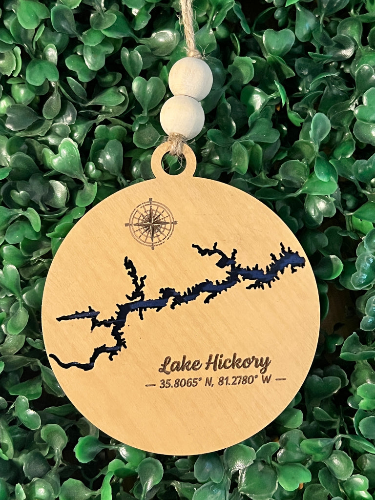 Lake Hickory NC Christmas Ornament