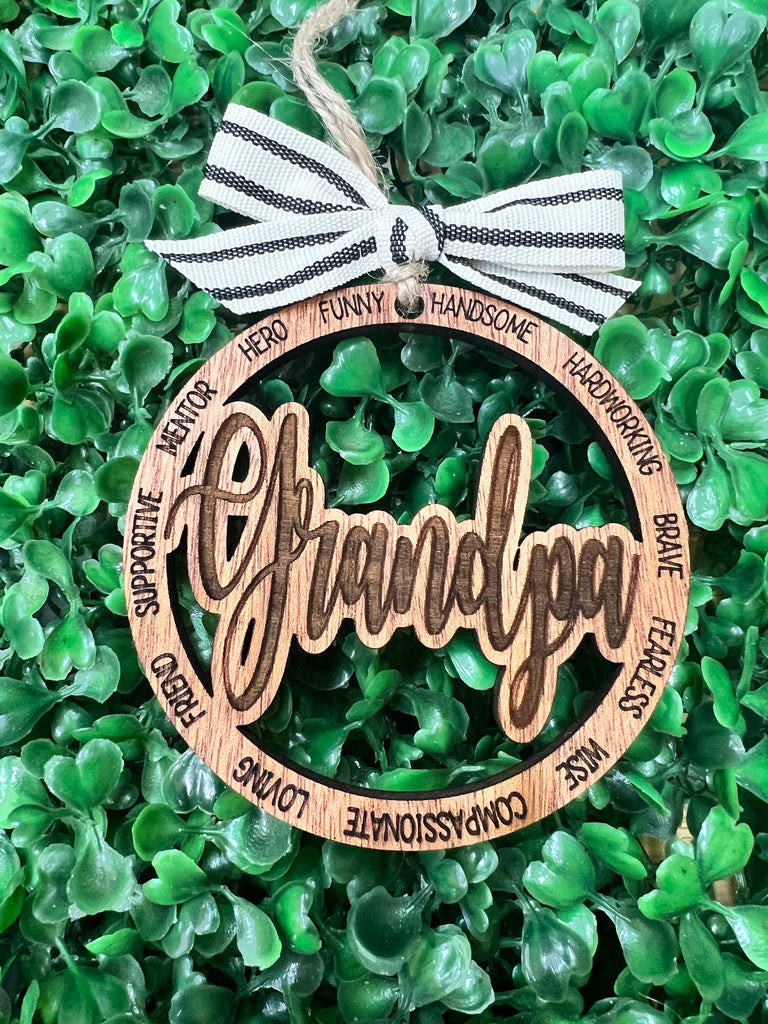 Grandpa Christmas Ornament
