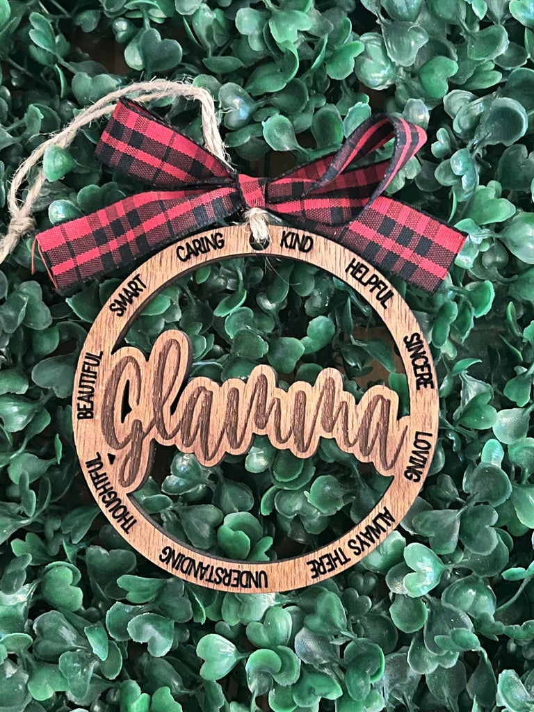 Glamma Christmas Ornament