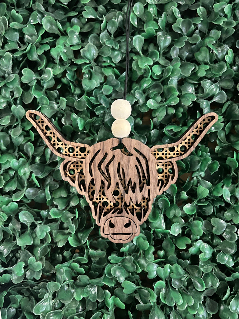 Longhorn Cow Car Charm