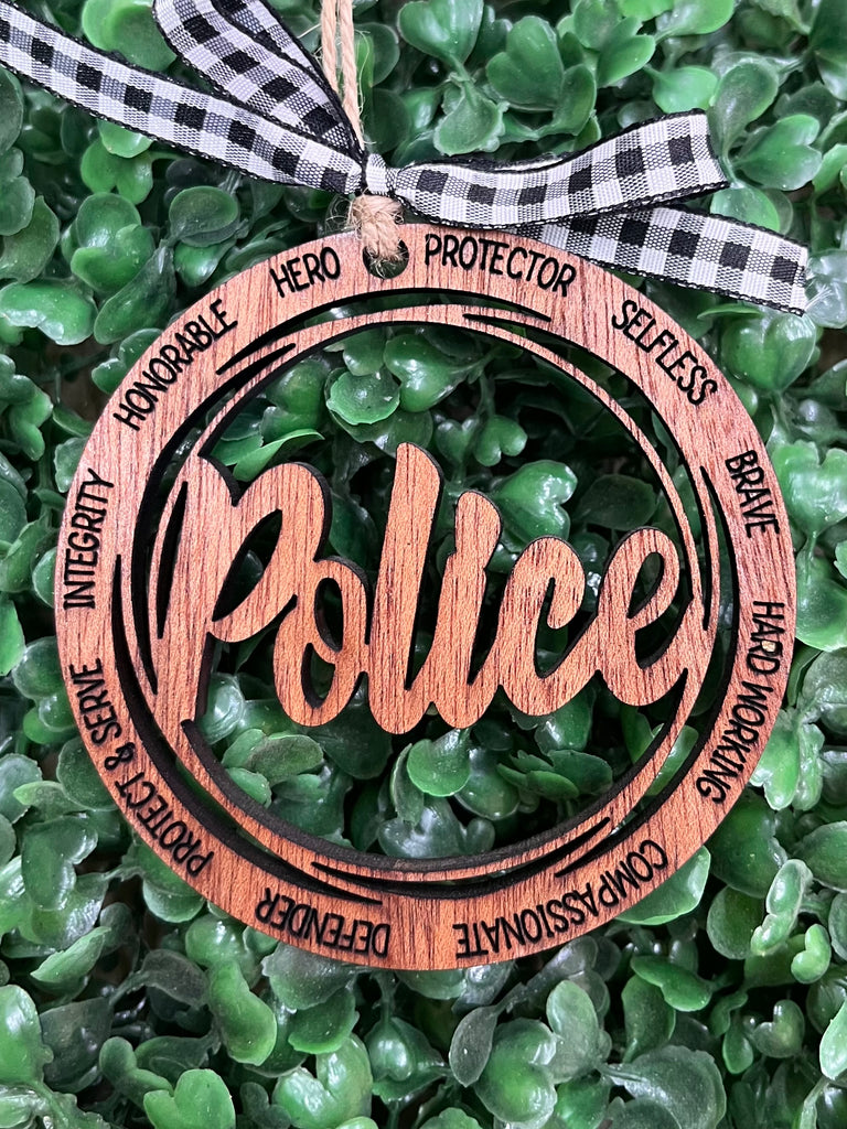 Police Christmas Ornament