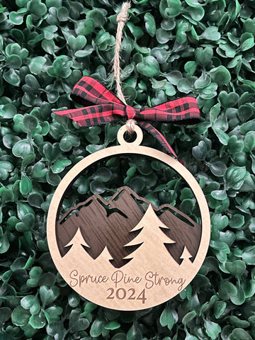 Spruce Pine Strong Christmas Ornament