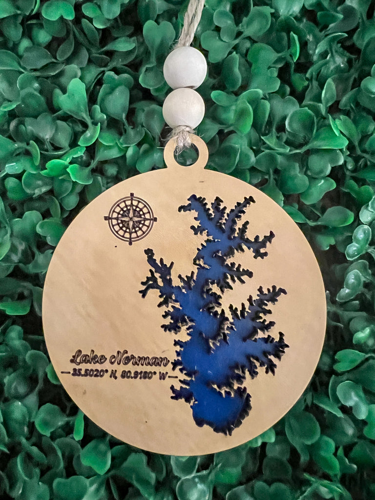 Lake Norman NC Christmas Ornament