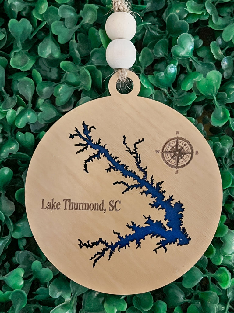 Lake Thurmond SC Christmas Ornament