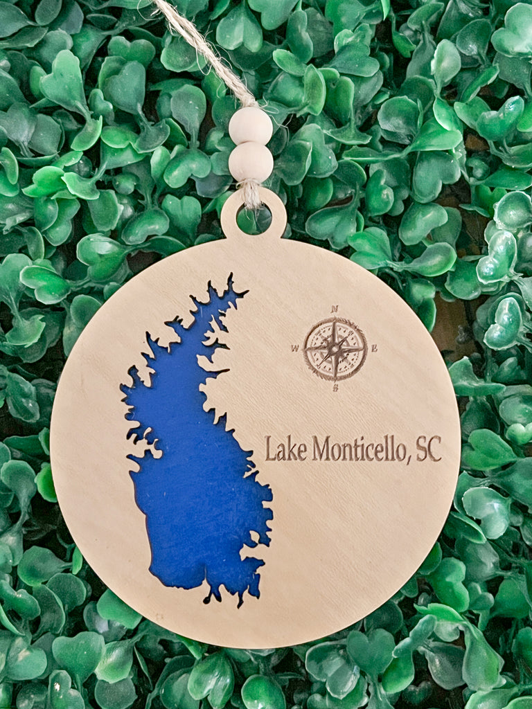 Lake Monticello SC Christmas Ornament