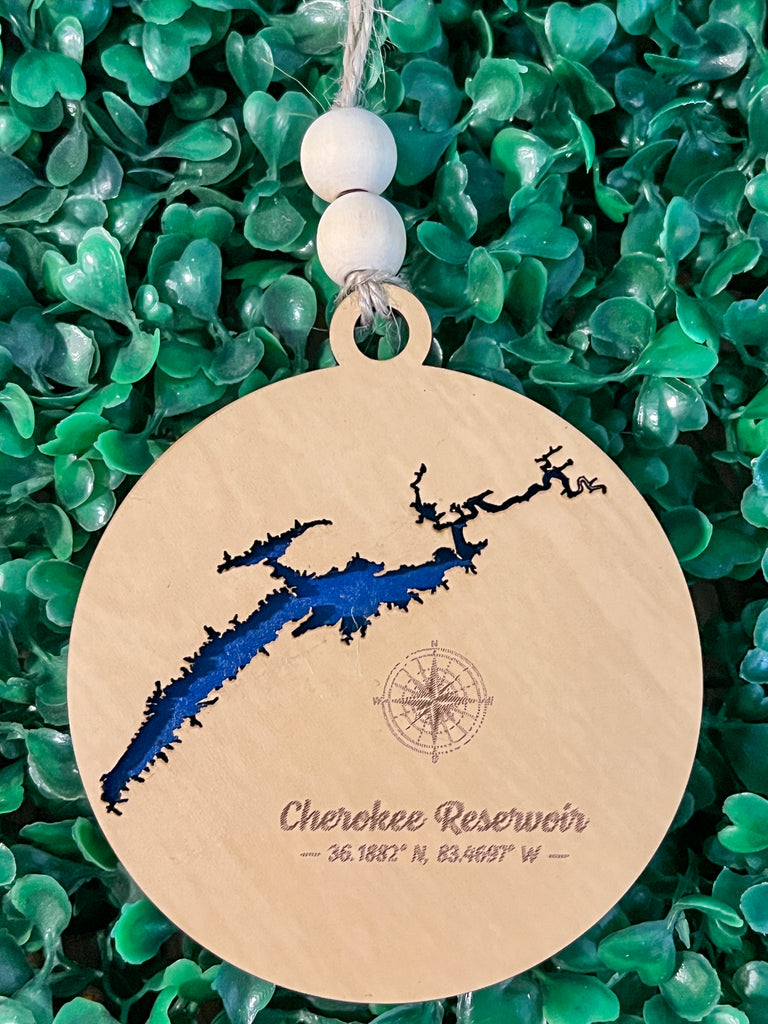 Cherokee Reservoir Lake Tennessee Christmas Ornament