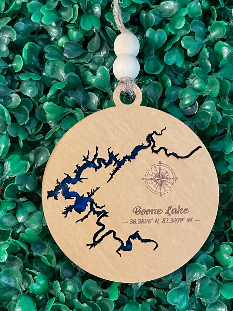 Boone Lake Tennessee Christmas Ornament
