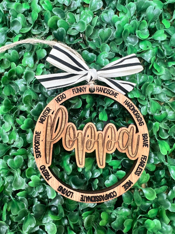 Poppa Christmas Ornament