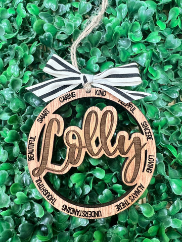 Lolly Christmas Ornament