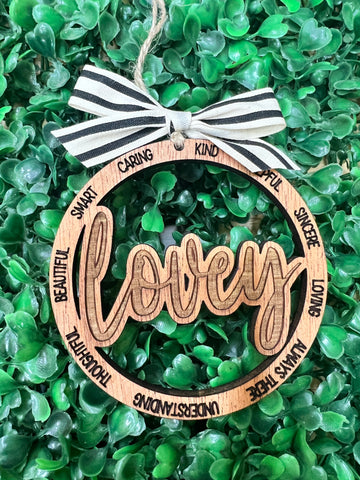 Lovey Christmas Ornament
