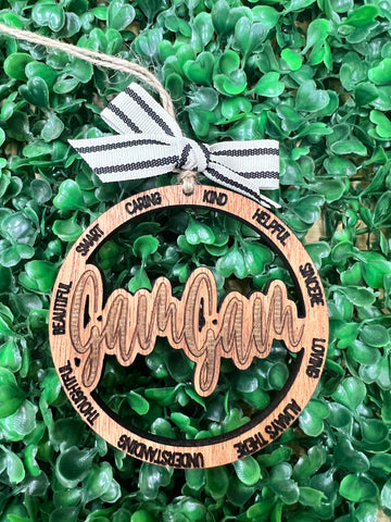 Gam-Gam Christmas Ornament