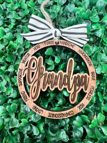 Grandpa Christmas Ornament