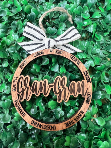 Gran-Gran Christmas Ornament