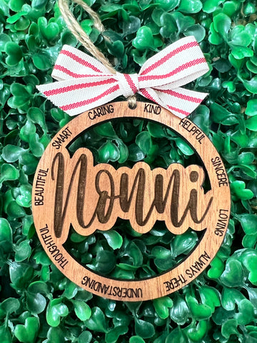 Nonni Christmas Ornament