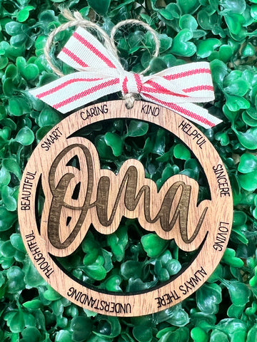 Oma Christmas Ornament