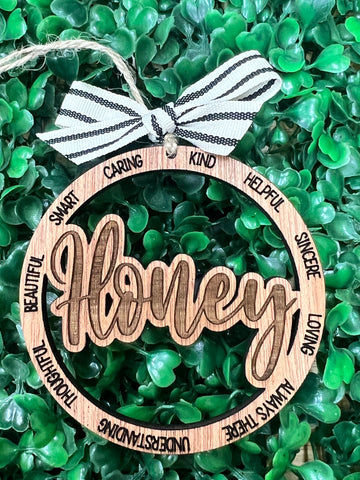 Honey Christmas Ornament
