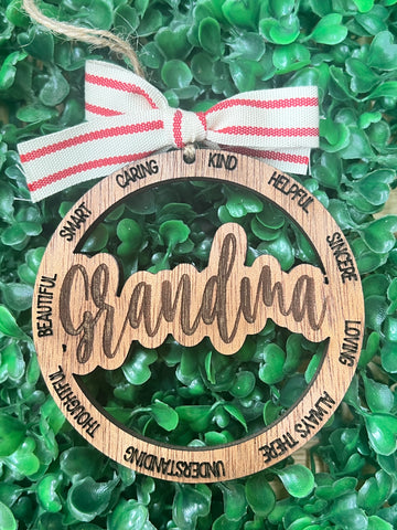 Grandma Christmas Ornament