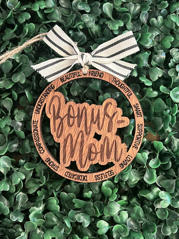 Bonus Mom Christmas Ornament