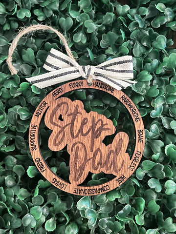 Step Dad Christmas Ornament