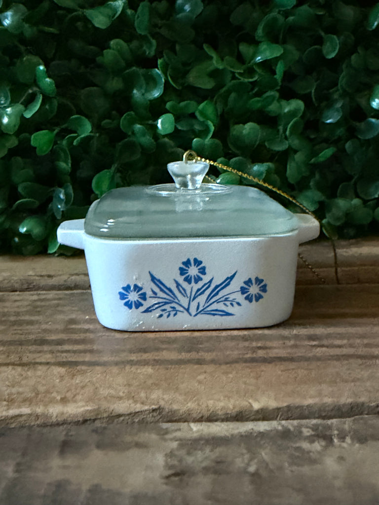 Mini Cornflower Casserole Christmas Ornament