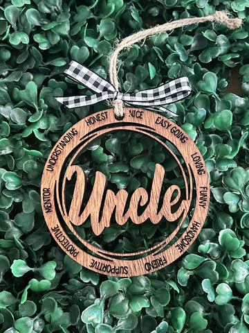 Uncle Christmas Ornament