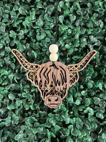 Longhorn Cow Car Charm