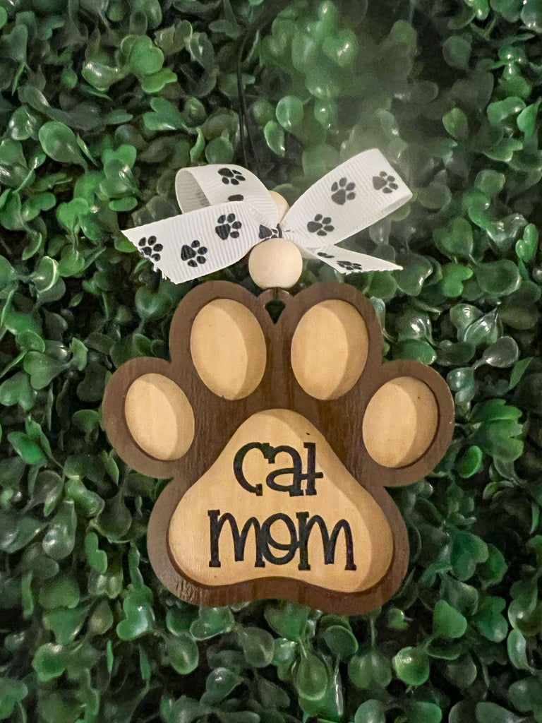 Cat Mom Car Charm