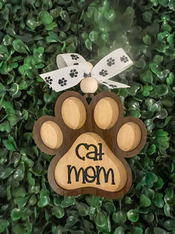 Cat Mom Car Charm