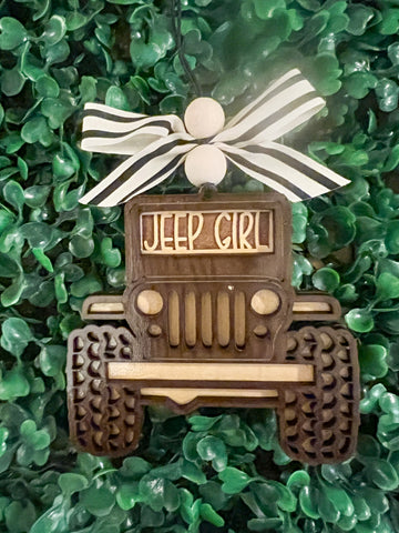 Jeep Girl Car Charm