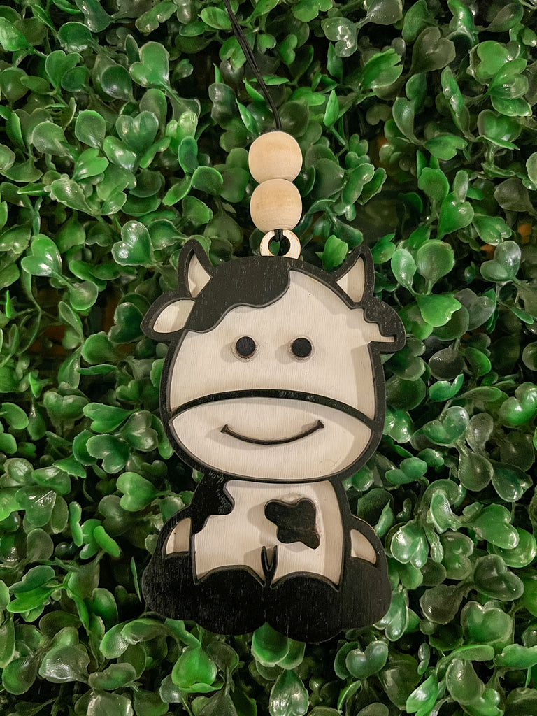 Cute Cow Car Charm