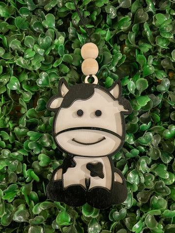 Cute Cow Car Charm