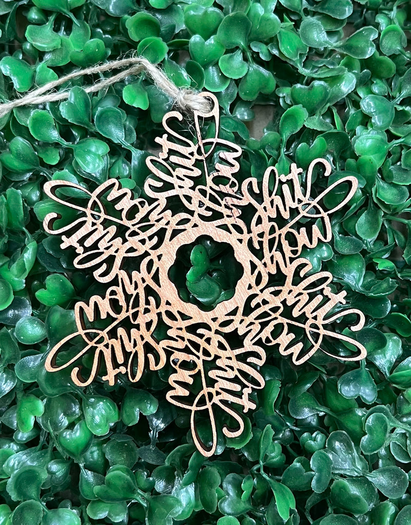 Shitshow Snowflake Christmas Ornament