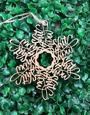 Shitshow Snowflake Christmas Ornament