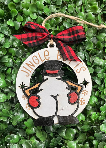 Jingle Butts Christmas Ornament