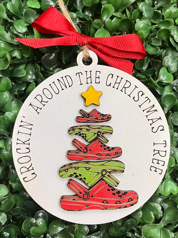 "Crockin' Around the Christmas Tree" Christmas Ornament