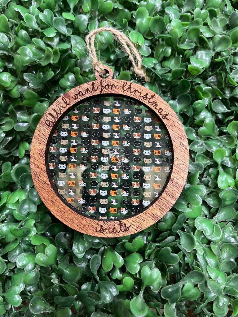 All I Want for Christmas is Cats Ornament