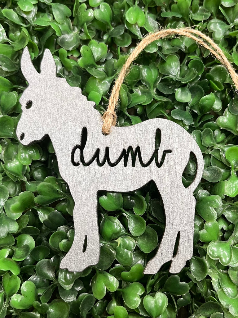 "Dumb Ass" Donkey Christmas Ornament