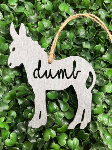 "Dumb Ass" Donkey Christmas Ornament