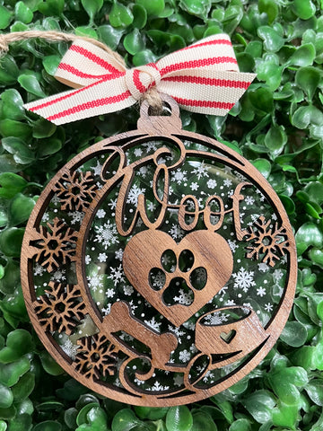 Woof Pet Christmas Ornament