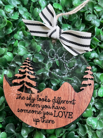 The Sky Looks Different Pet Memorial Ornament