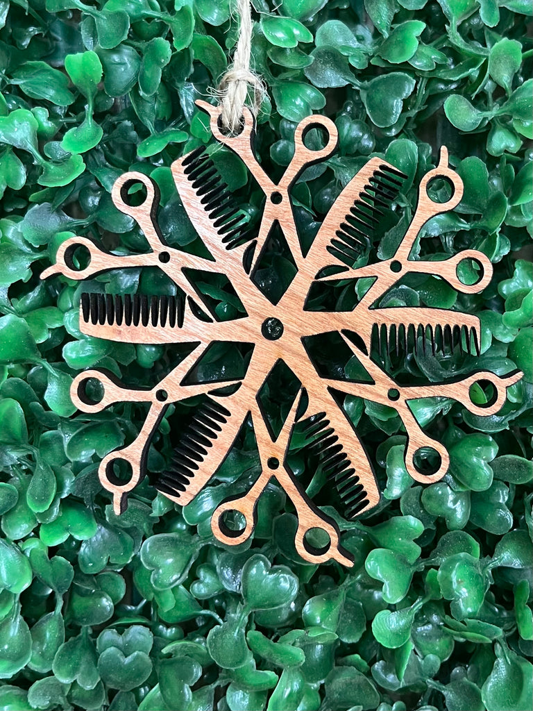 Hairstylist / Barber Snowflake Ornament