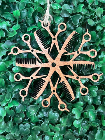 Hairstylist / Barber Snowflake Ornament