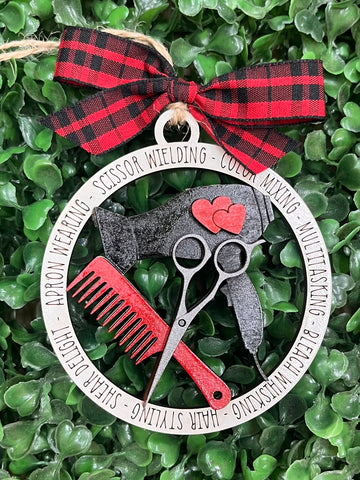 Hairstylist Christmas Ornament