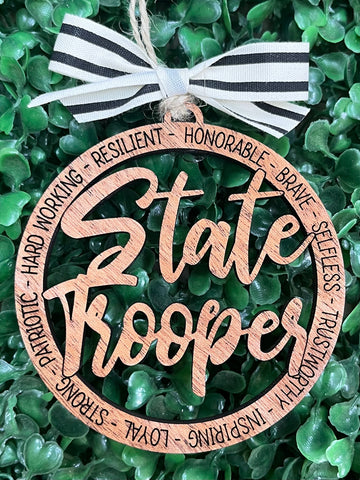 State Trooper Christmas Ornament