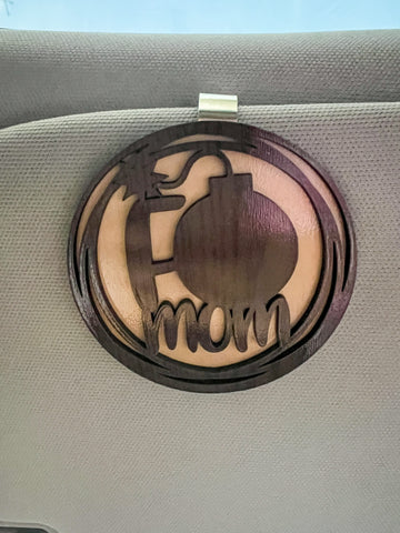 "F-Bomb Mom" Car Visor Clip On Charm