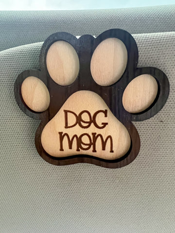 Dog Mom Car Visor Clip On Charm