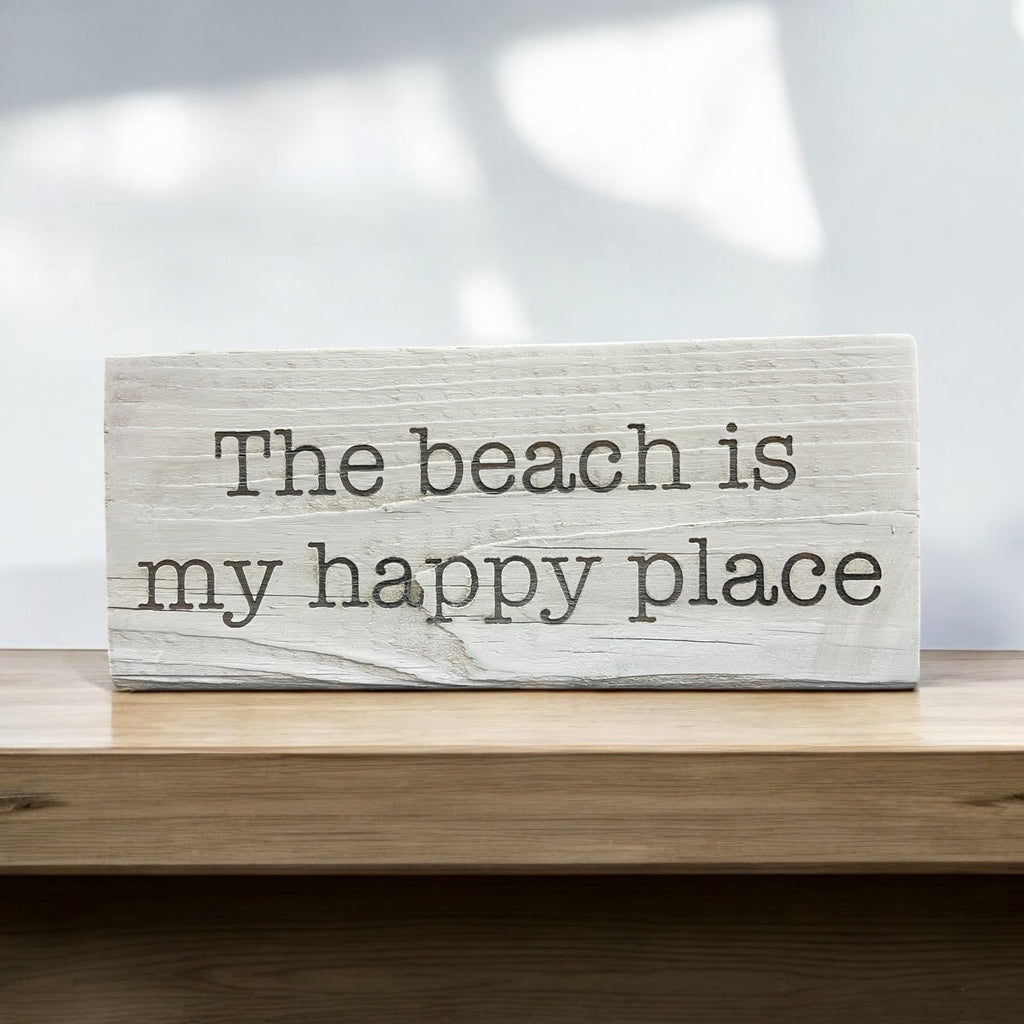 The Beach is My Happy Place Shelf Sitter Sign