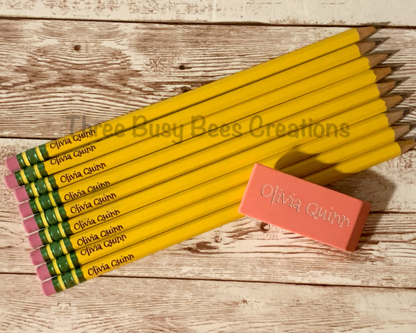 Personalized Engraved Pencils