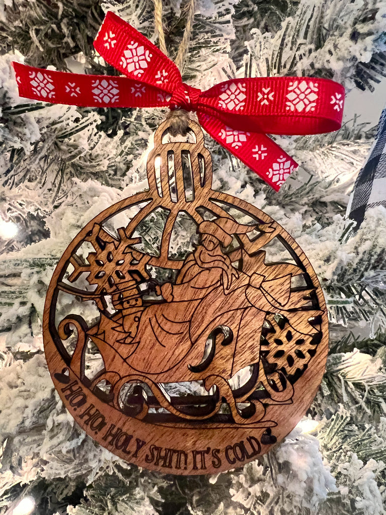 Ho, Ho, Holy Shit Naughty Christmas Ornament